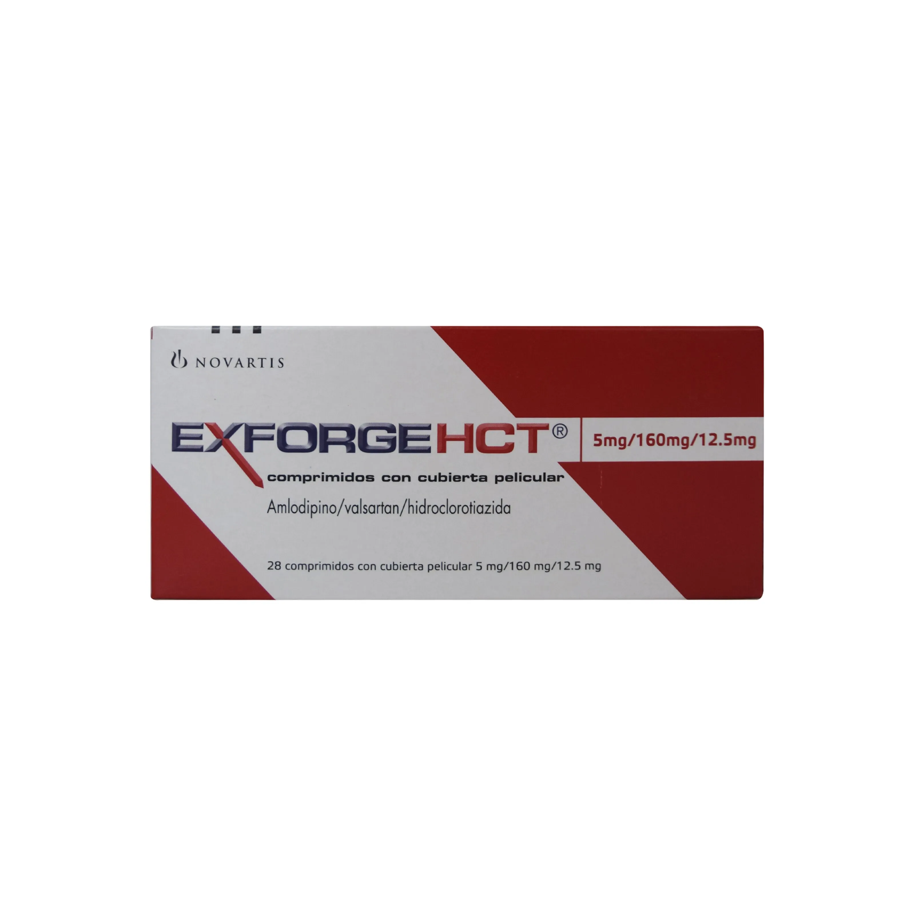 Exforge HCT Comprimidos 160 mg/5 mg/12.5 mg x 28 Und